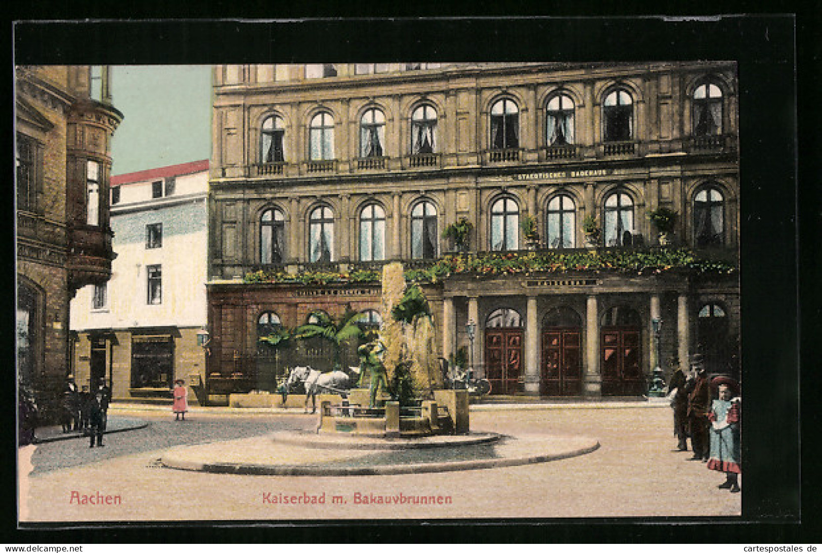 AK Aachen, Kaiserbad Mit Bakaubrunnen  - Aachen