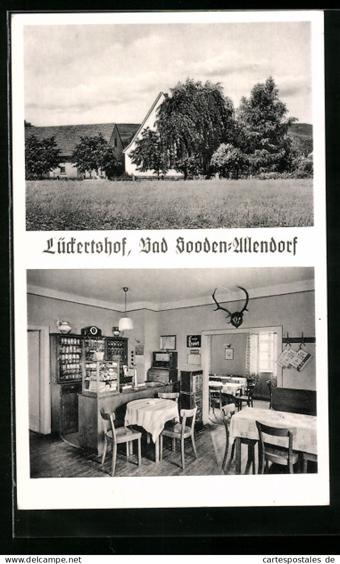 AK Bad Sooden-Allendorf, Gasthaus Lückertshof, Innenansicht  - Bad Sooden-Allendorf