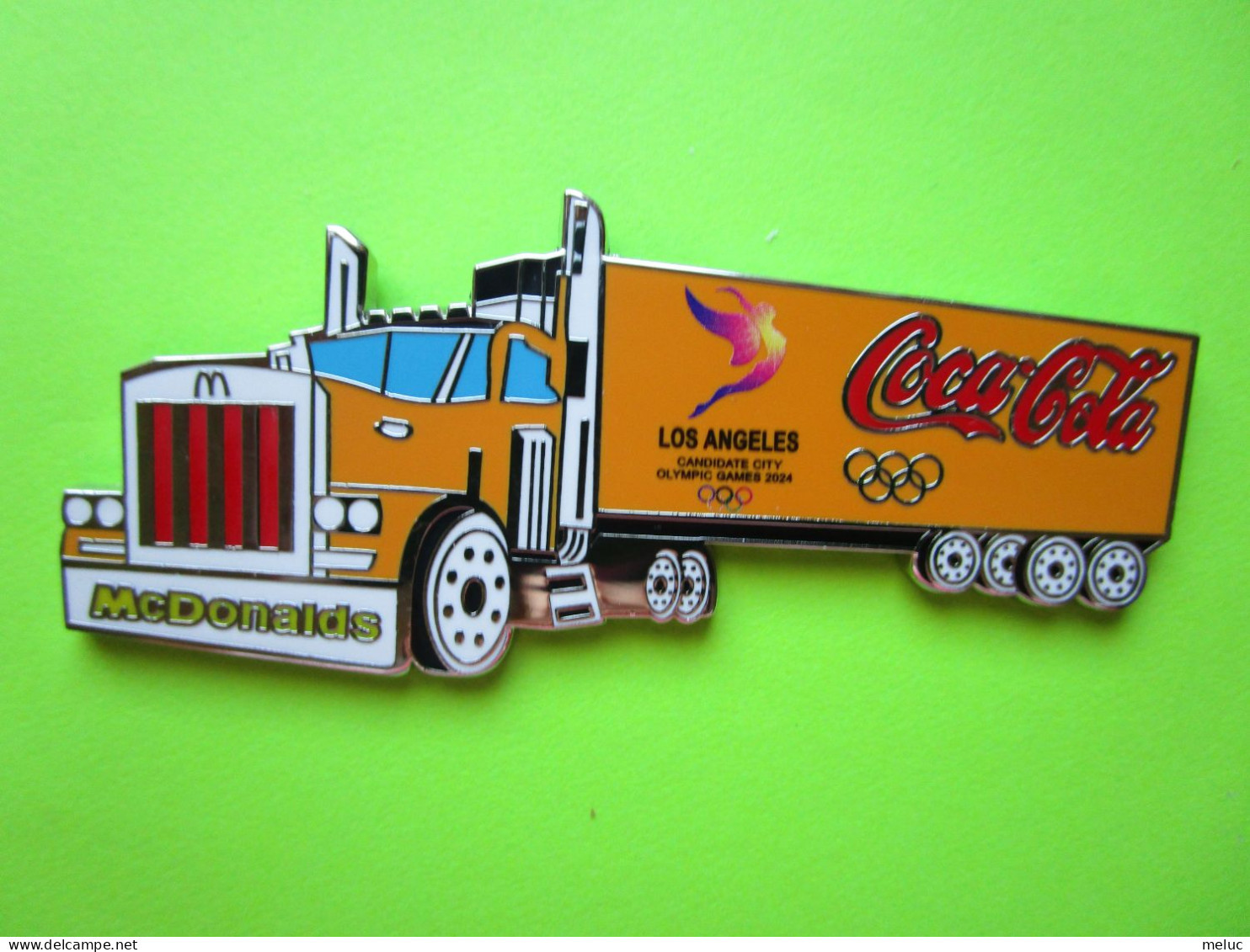 Gros Pin's Coca-Cola Mac Do McDonald's Camion Los Angeles City Candidate JO Jeux Olympiques 2024 - #516 - Coca-Cola