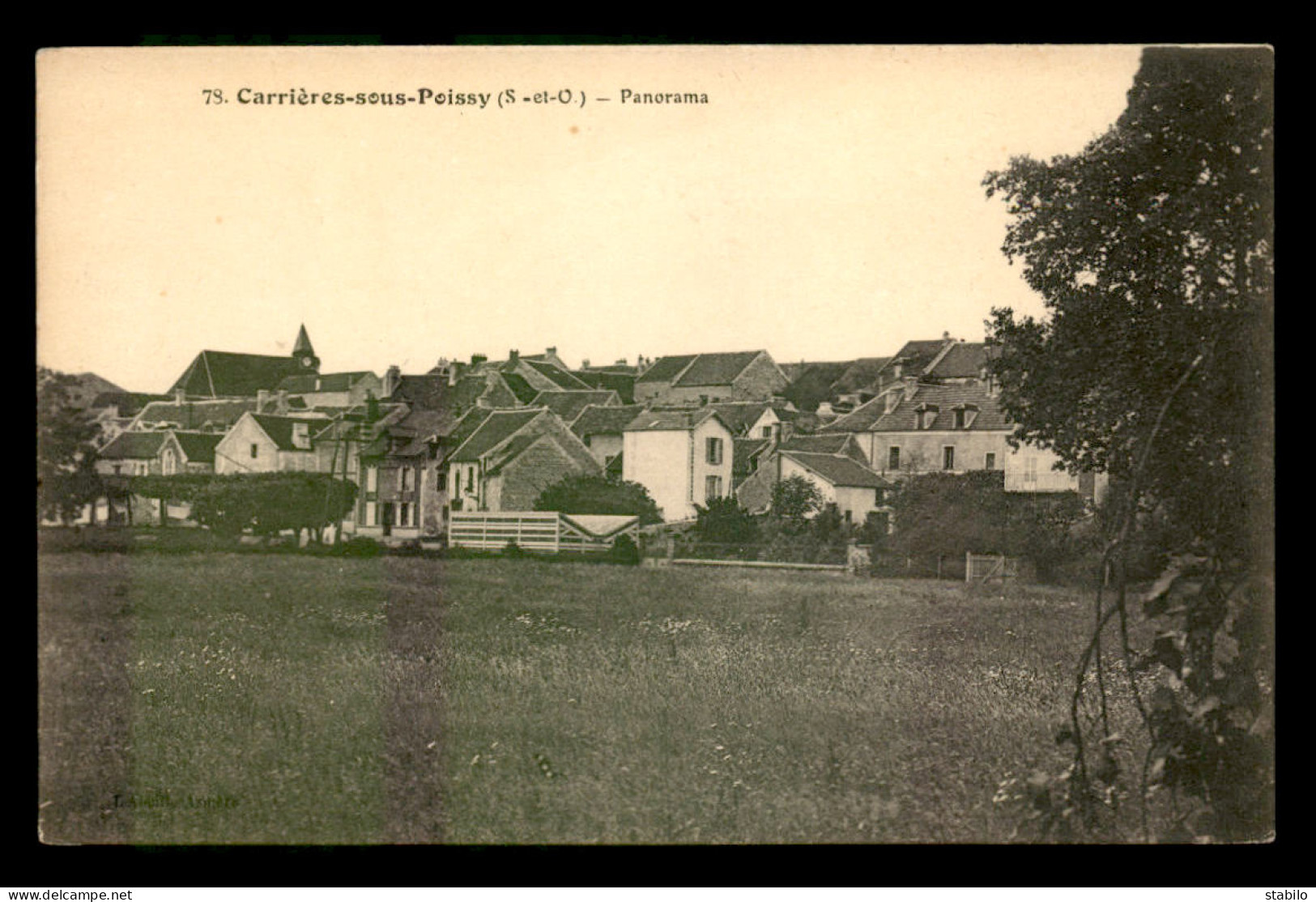 78 - CARRIERES-SOUS-POISSY - PANORAMA - Carrieres Sous Poissy