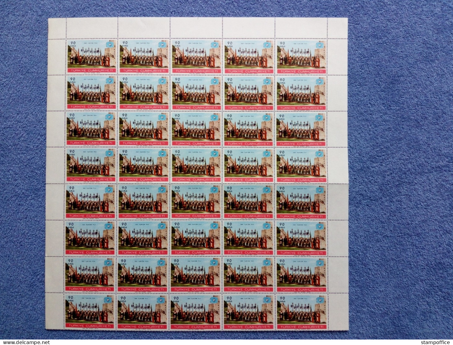 Türkei MI-NR. 2033-2036 Postfrisch Bogenteil (40) Tourismus 1967 Historische Festspiele - Unused Stamps