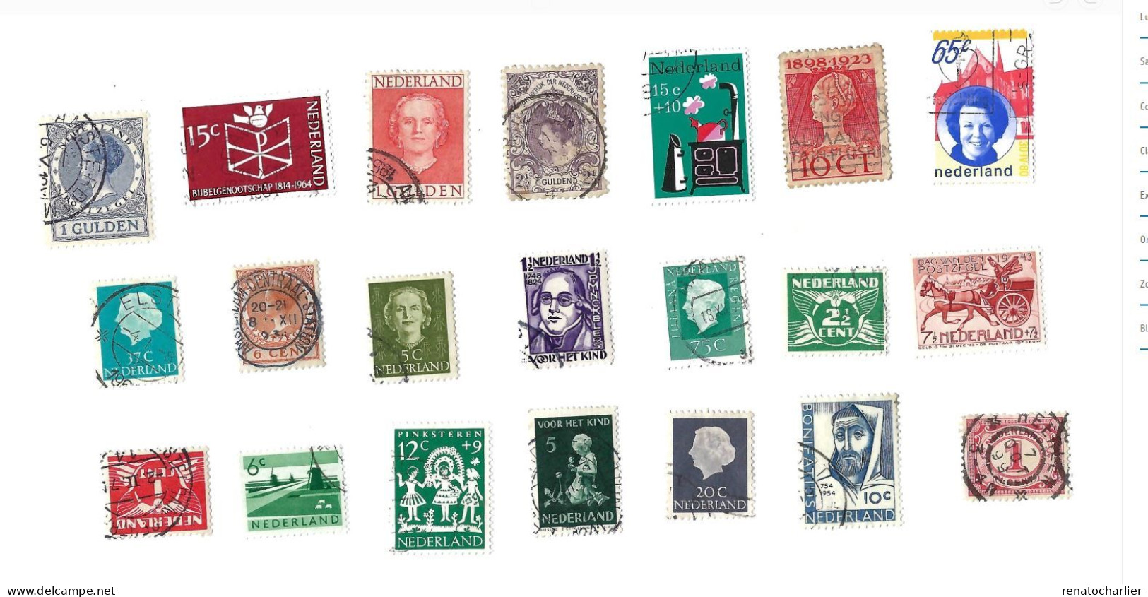 Collection De 100 Timbres  Oblitérés. - Collections