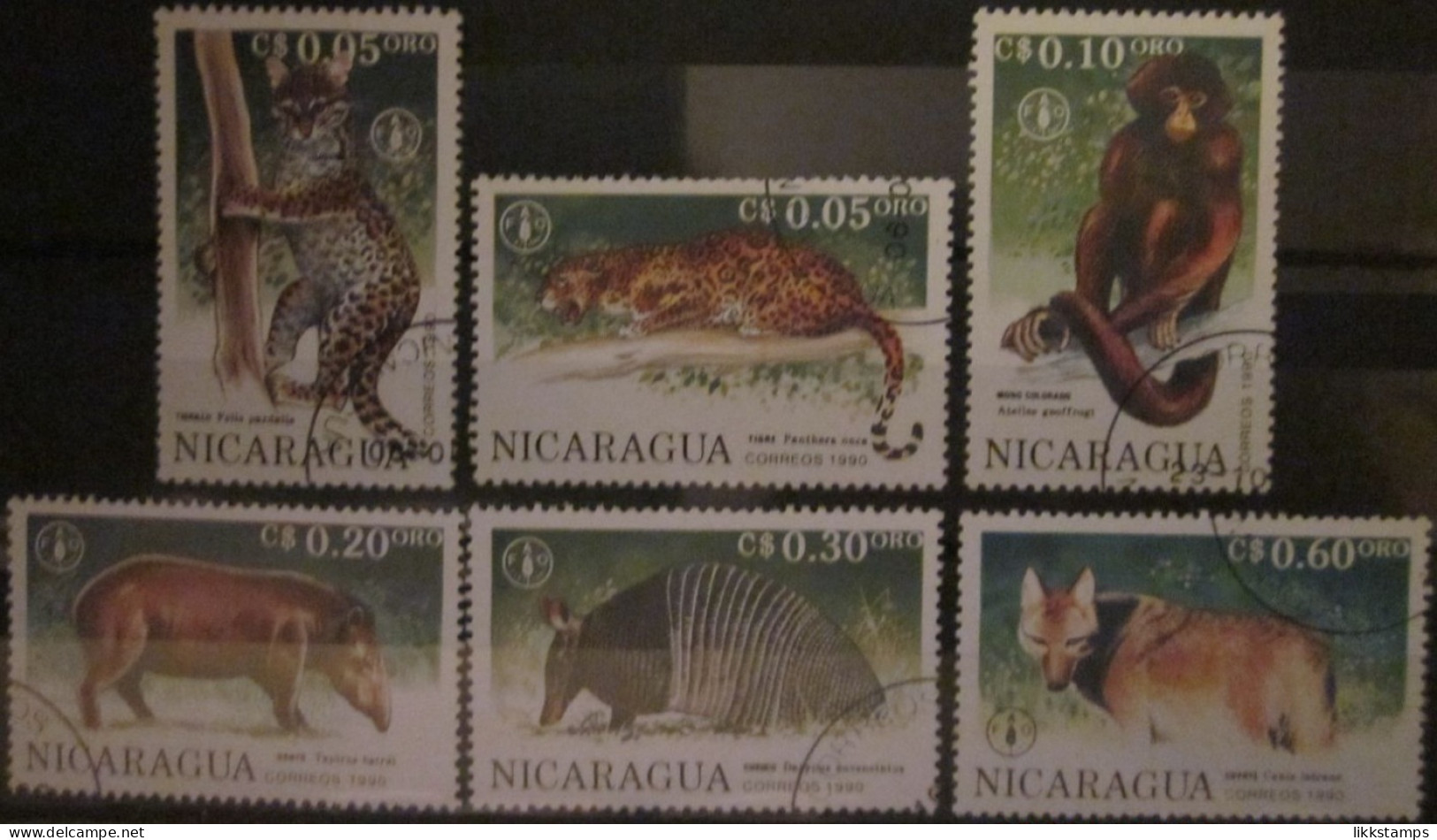NICARAGUA ~ 1991 ~ S.G. NUMBERS S.G. 3079 - 3084. ~ ANIMALS ~ VFU #03513 - Nicaragua