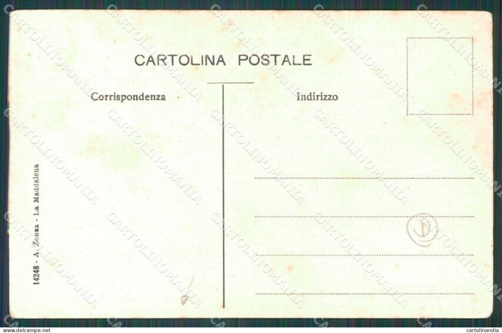 Sassari La Maddalena Caprera Garibaldi STRAPPINO Cartolina QT2343 - Sassari