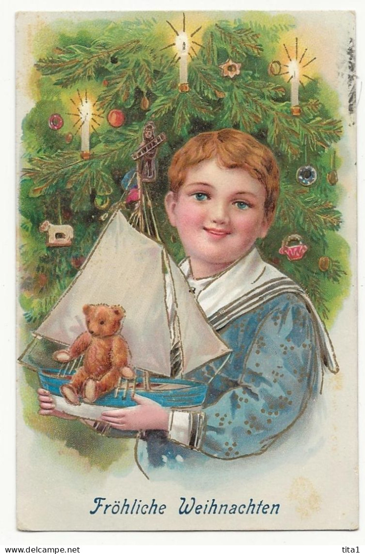 2204 - Garçon - Fröhliche Weihnachten" En Relief" - Children's Drawings