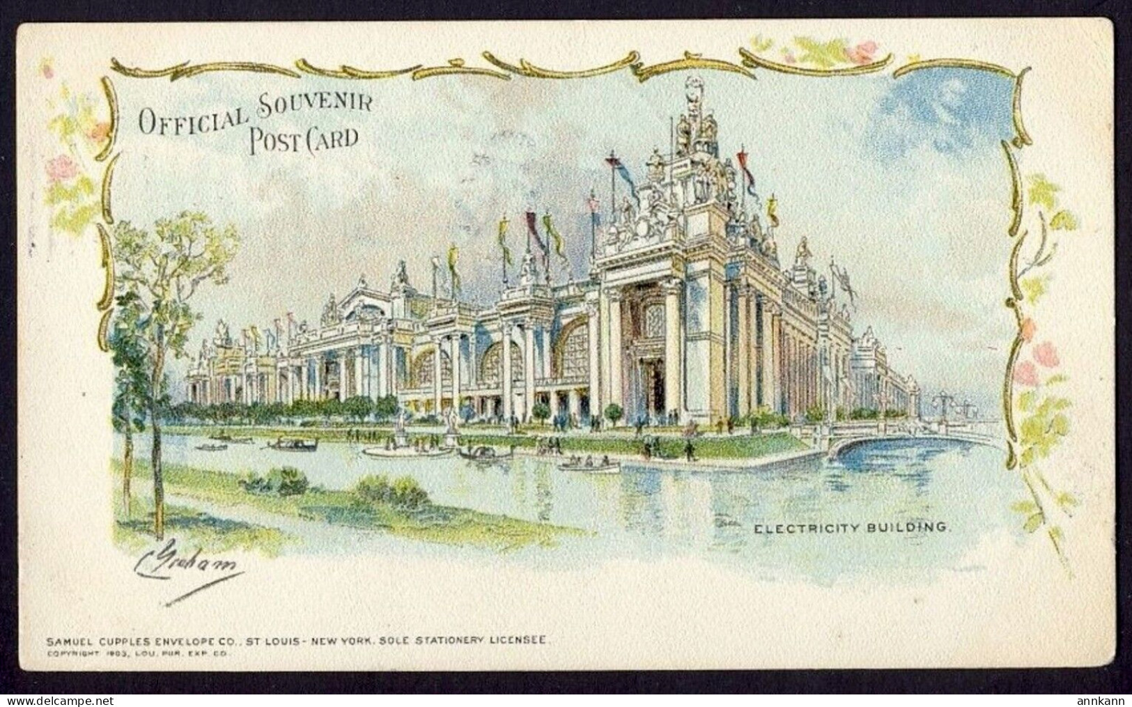 Hannibal MO 1904 - WORLD'S FAIR ST. LOUIS 1904 - St. Louis Official Souvenir, ELECTRICITY BLDG., - Exposiciones