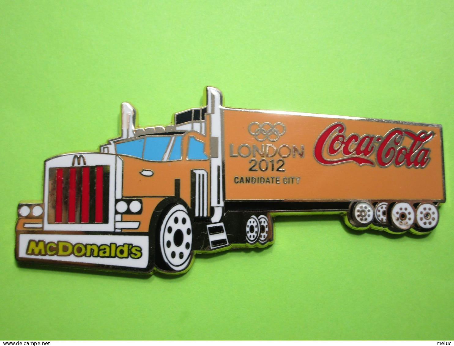 Gros Pin's Coca-Cola Mac Do McDonald's Camion London Ville Candidate JO Jeux Olympiques 2012 - #531 - Coca-Cola