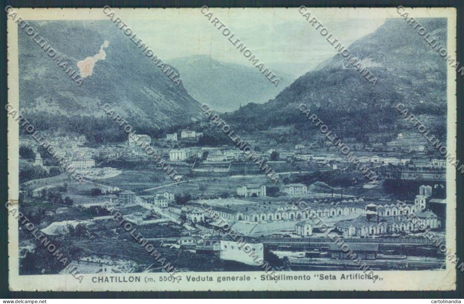 Aosta Chatillon ABRASA Cartolina ZQ4986 - Aosta