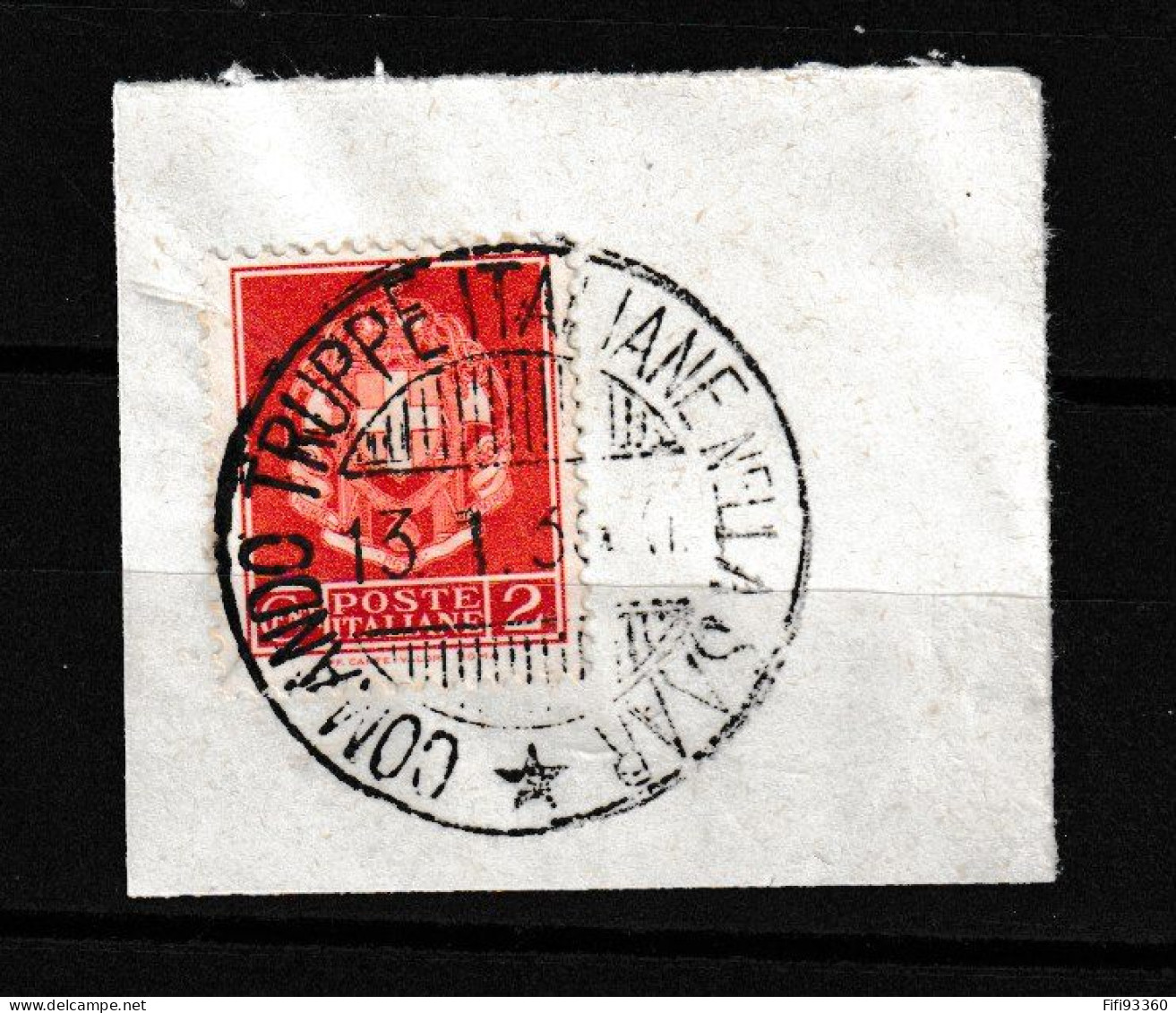 Italienishe Feldpost Mit Stempel  "Comando Truppe  Italiane Nella SAAR   13 /01 1936 " Sur Timbre Italien 358 (Michel) - Andere & Zonder Classificatie