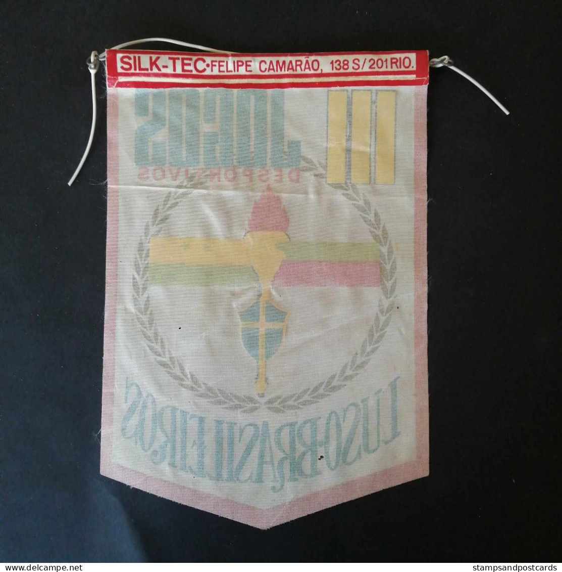 Brasil Brèsil Brazil Portugal 1966 Jogos Desportivos Luso-Brasileiros Jeux Sportifs Fanion Sports Games Pennant - Autres & Non Classés