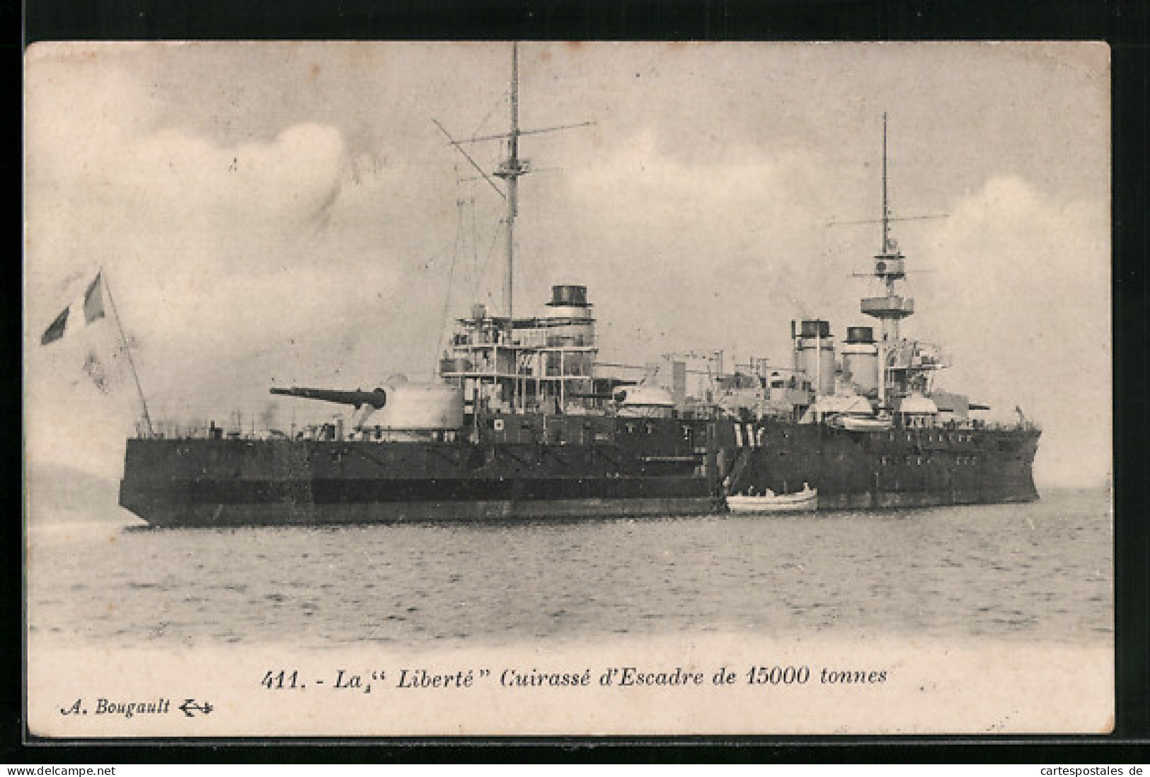 CPA La Liberté, Cuirasse D`Escadre, Kriegsschiff  - Guerra