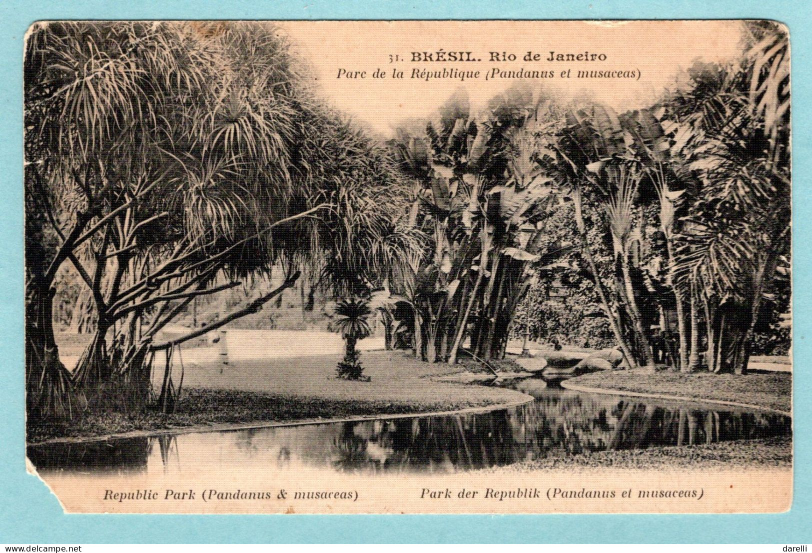 CP Brésil - Rio De Janeiro - Parc De La République - Rio De Janeiro