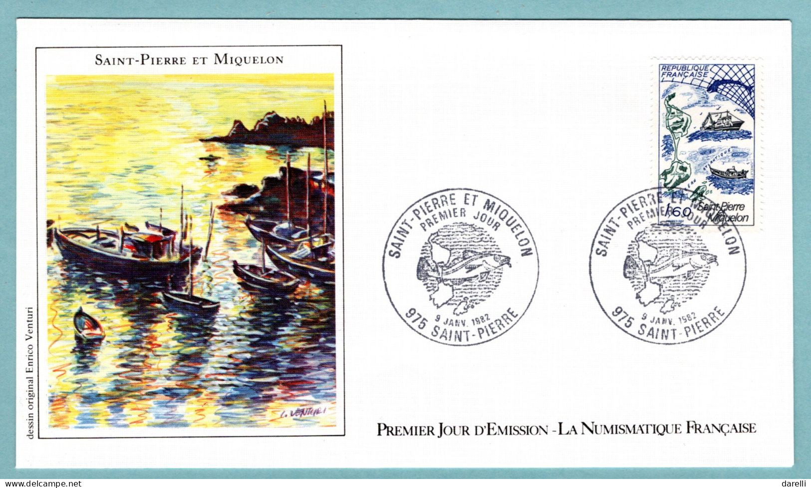 FDC France 1982 - Saint Pierre Et Miquelon - YT 2193 - 975 Saint Pierre - 1980-1989