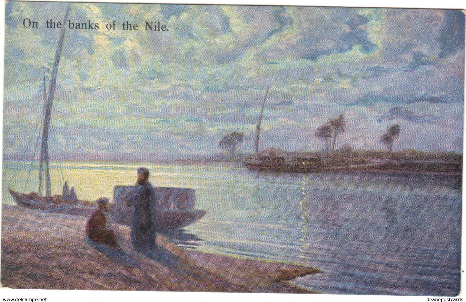 Egypt -On The Banks Of The River Nile Artist  Drawn - Altri & Non Classificati