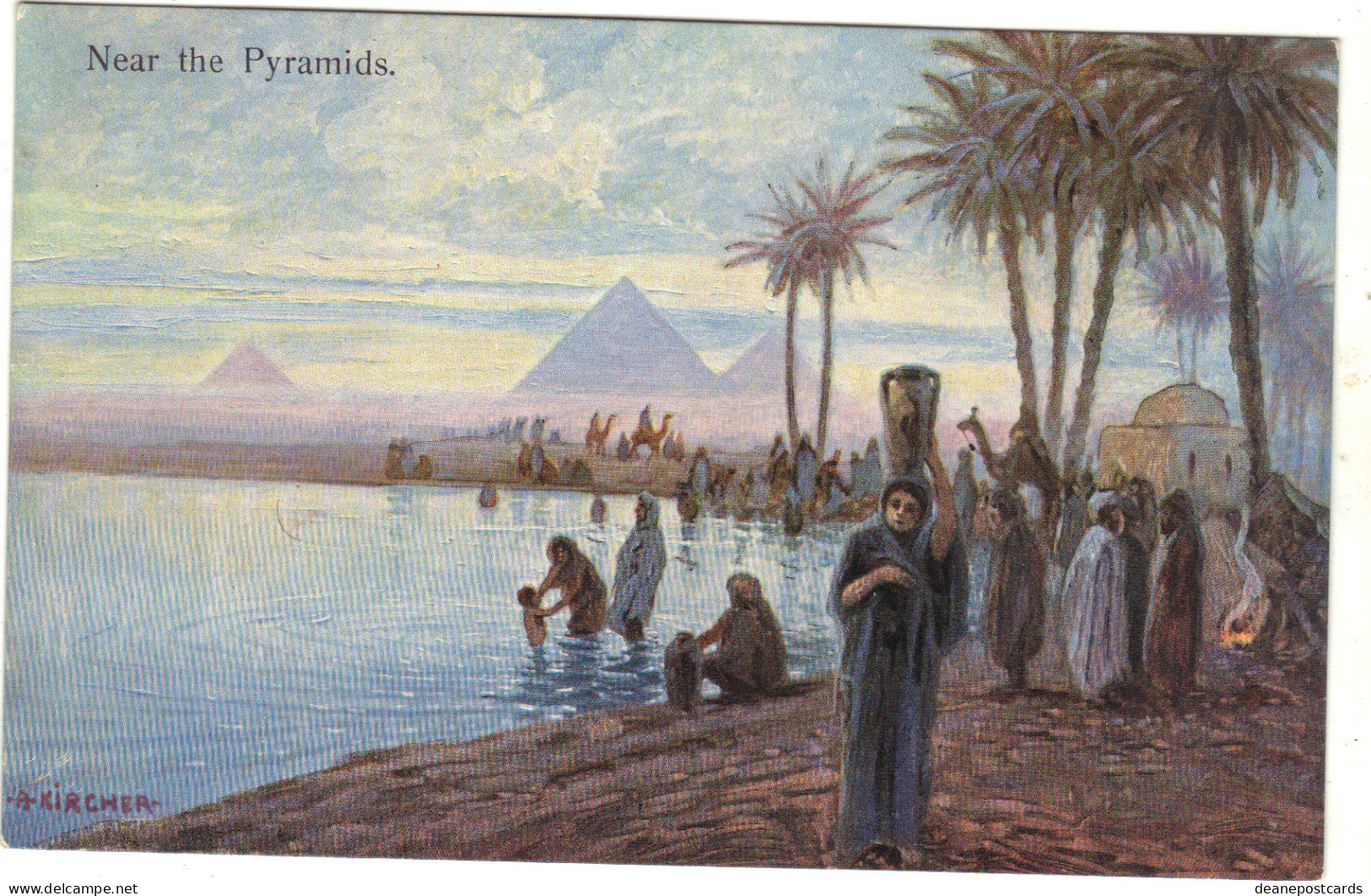 Egypt - Near The Pyramids Artist  Drawn - Altri & Non Classificati