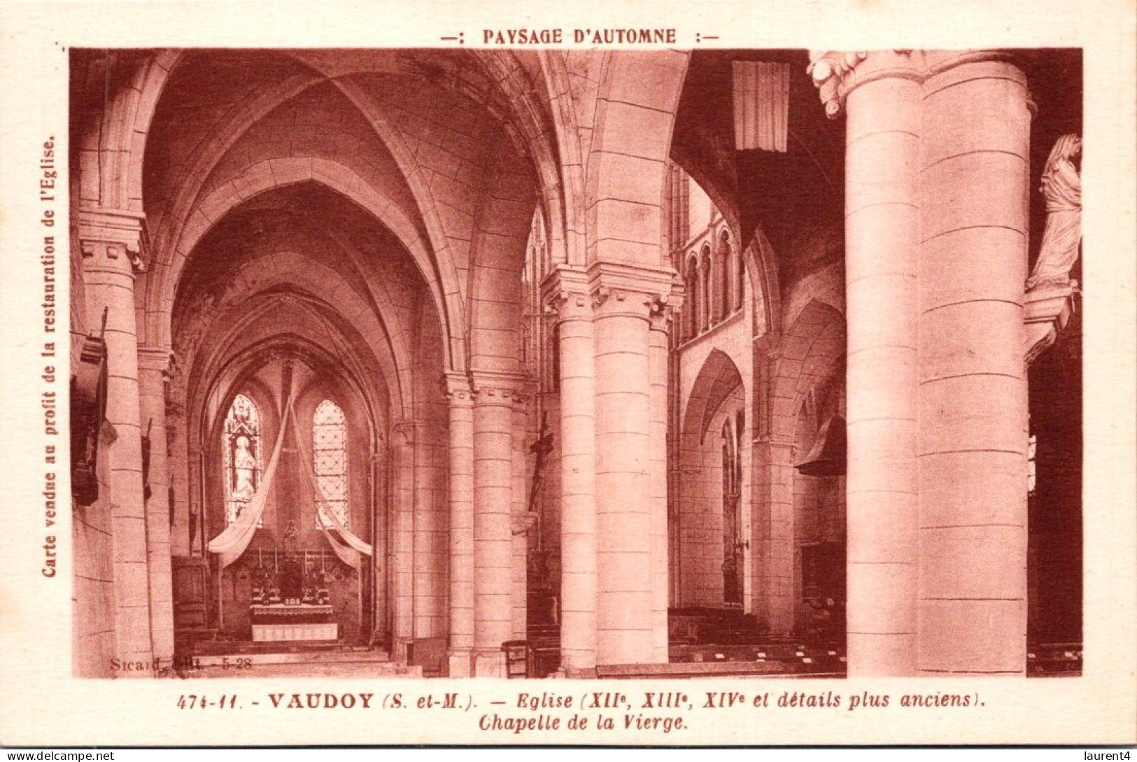 22-4-2024 (2 Z 41) Very Old - France - Eglise De Vaudoy En Brie - Kerken En Kathedralen