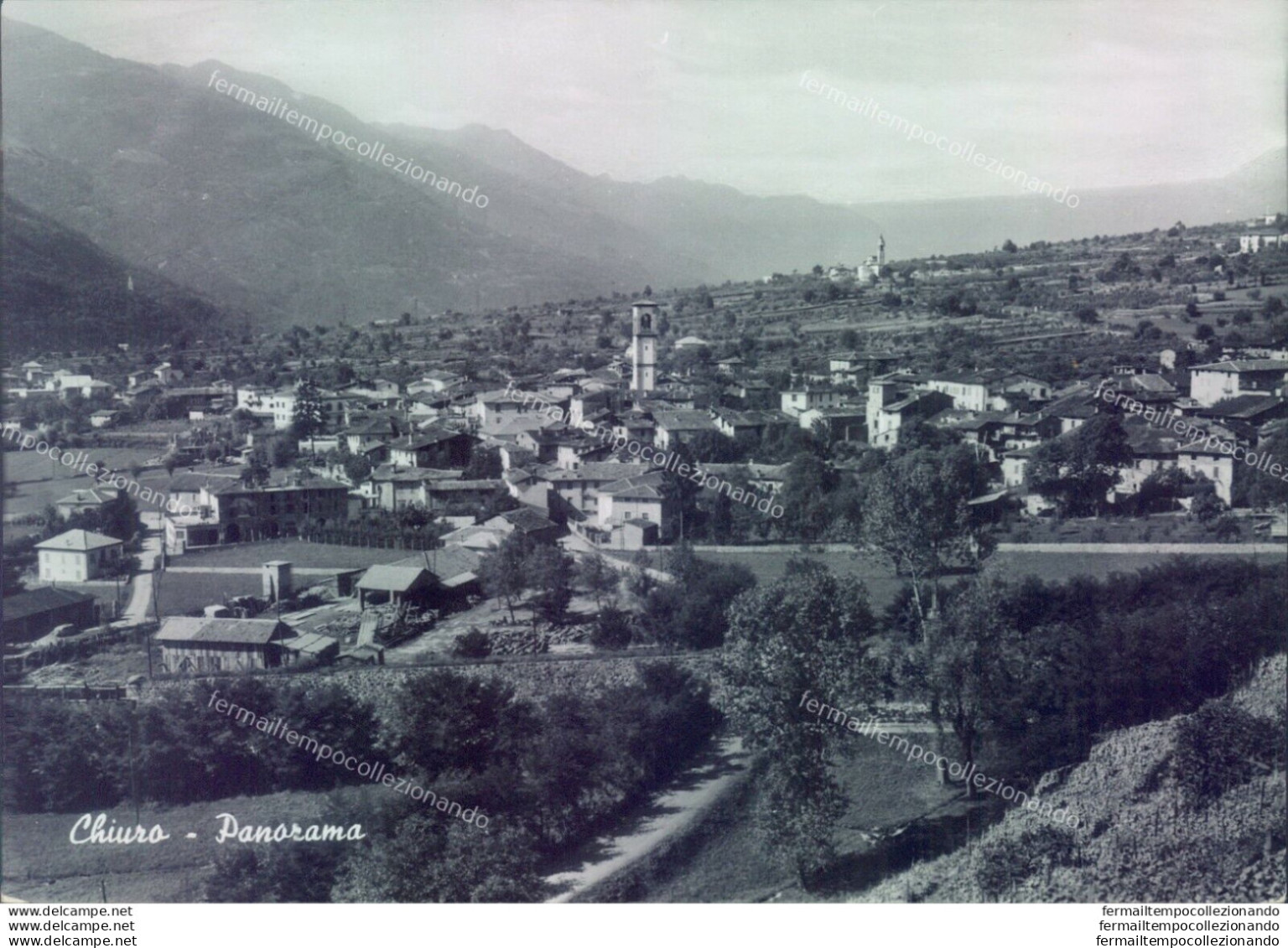 D436 -cartolina Provincia Di Sondrio- Chiuro Panorama - Sondrio