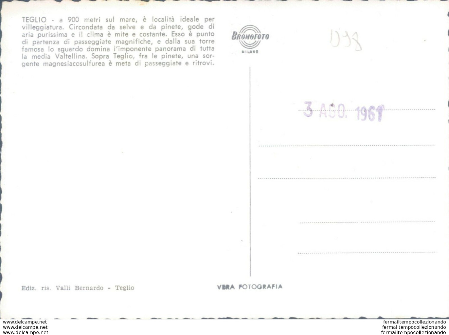 D98 -cartolina  Provincia Di Sondrio -saluti Da Teglio 4 Vedutine - Sondrio
