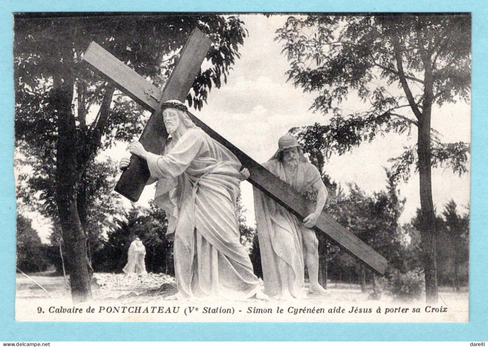 CP 44 - Calvaire De Pontchateau - Simon Le Cyrénéen Aide Jésus à Porter Sa Croix - Pontchâteau