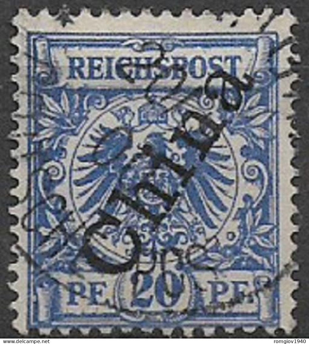 GERMANIA REICH  UFFICI IN CINA  1897-1900  FRANCOBOLLI DELLA GERMANIA  SOPRASTAMPATO  YVERT. 4B   USATO VF - Deutsche Post In China