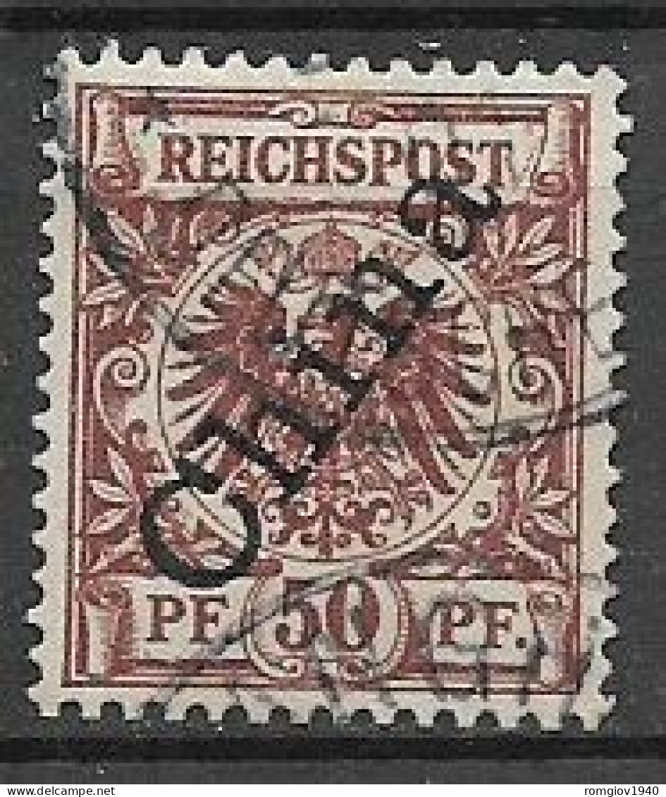 GERMANIA REICH  UFFICI IN CINA  1897-1900  FRANCOBOLLI DELLA GERMANIA  SOPRASTAMPATO  YVERT. 6A  MLH  VF - Cina (uffici)