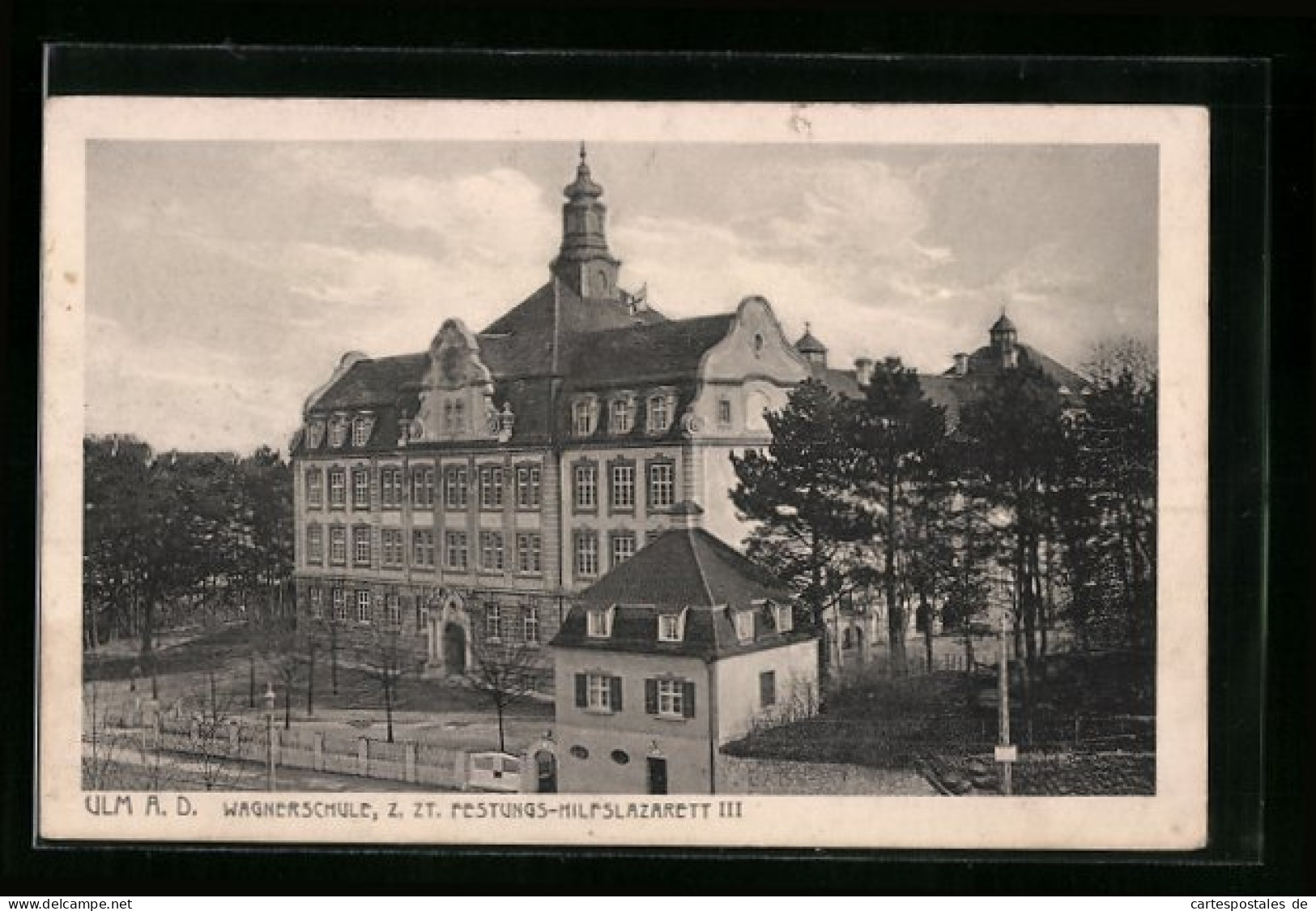 AK Ulm A. D., Wagnerschule Z. Zt. Festungs-Hilfslazarett III.  - Ulm