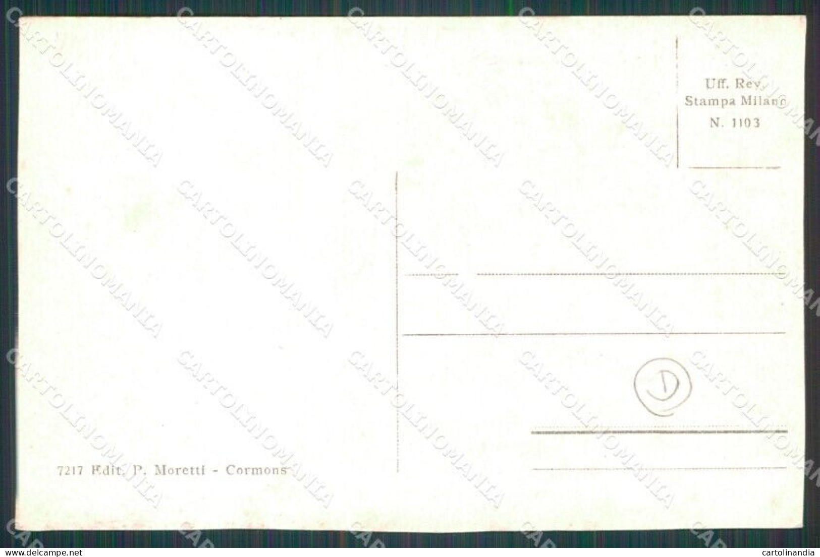 Gorizia Cormons Stazione Treno Cartolina QT2992 - Gorizia