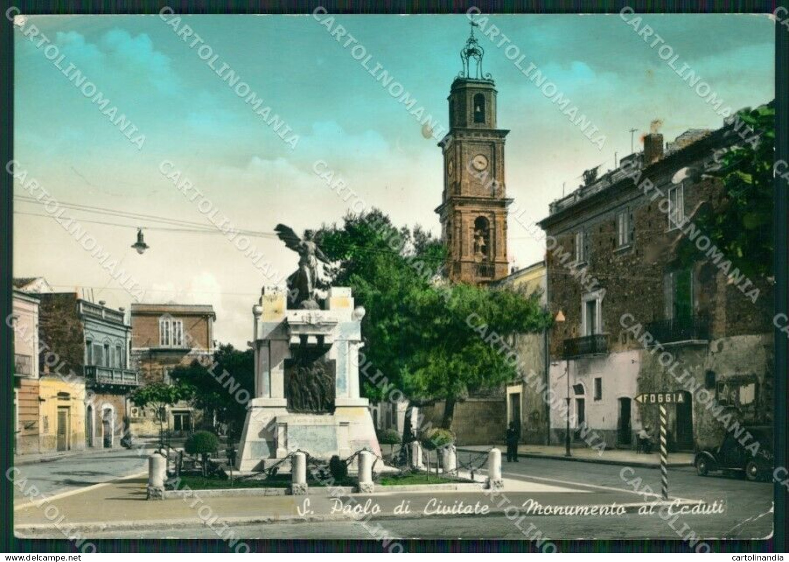 Bari San Paolo Di Civitate Monumento Ai Caduti FG Cartolina ZK0259 - Bari