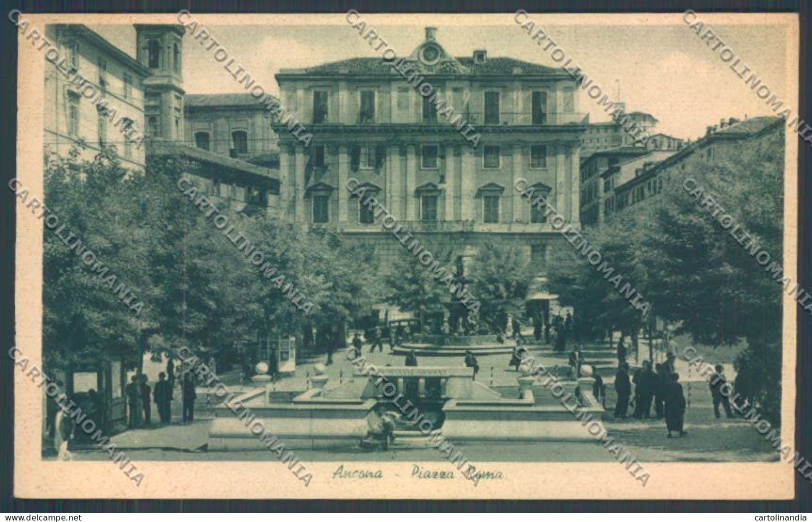 Ancona Città Pasto Ristoro Militari Transito Cartolina ZG1949 - Ancona