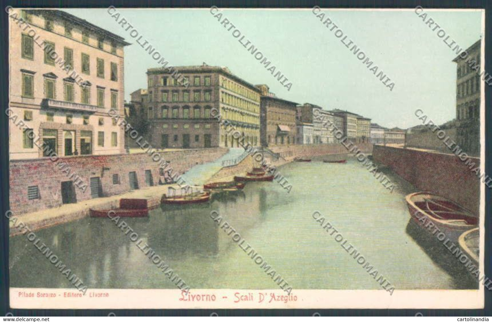 Livorno Città Scali D'Azeglio Cartolina ZG1387 - Livorno