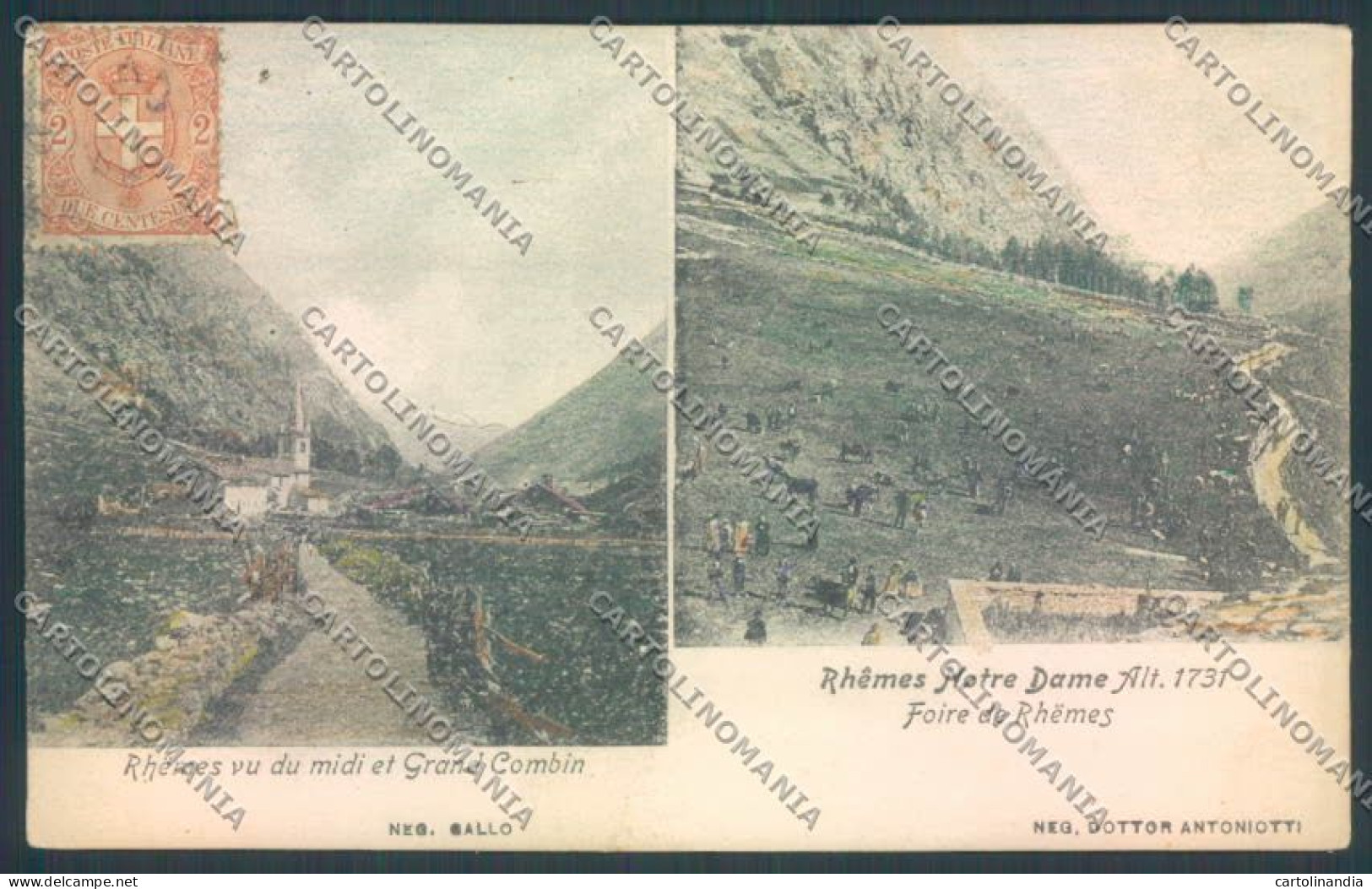 Aosta Rhemes Notre Dame ABRASA Cartolina ZQ5021 - Aosta