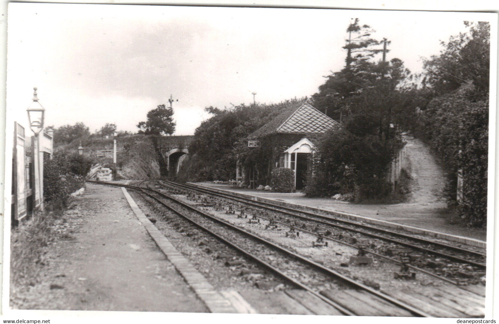 Devon - Lynton & Lynmouth To Barnstaple Railway Views,  Steam Engines, Postcard Size Plain Back - Altri & Non Classificati