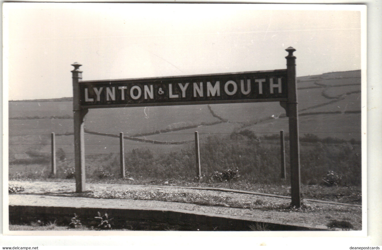 Devon - Lynton & Lynmouth To Barnstaple Railway Views,  Steam Engines, Postcard Size Plain Back - Altri & Non Classificati