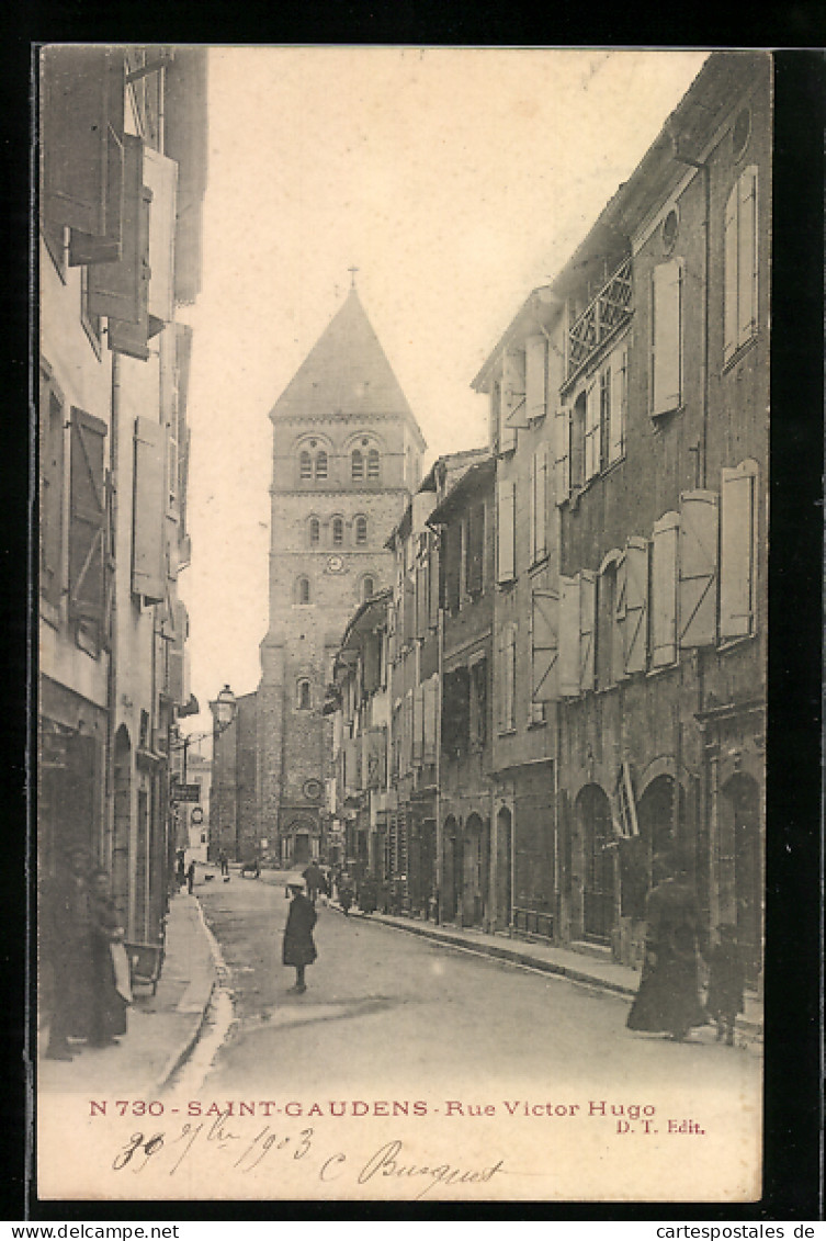 CPA Saint-Gaudens, Rue Victor Hugo  - Saint Gaudens