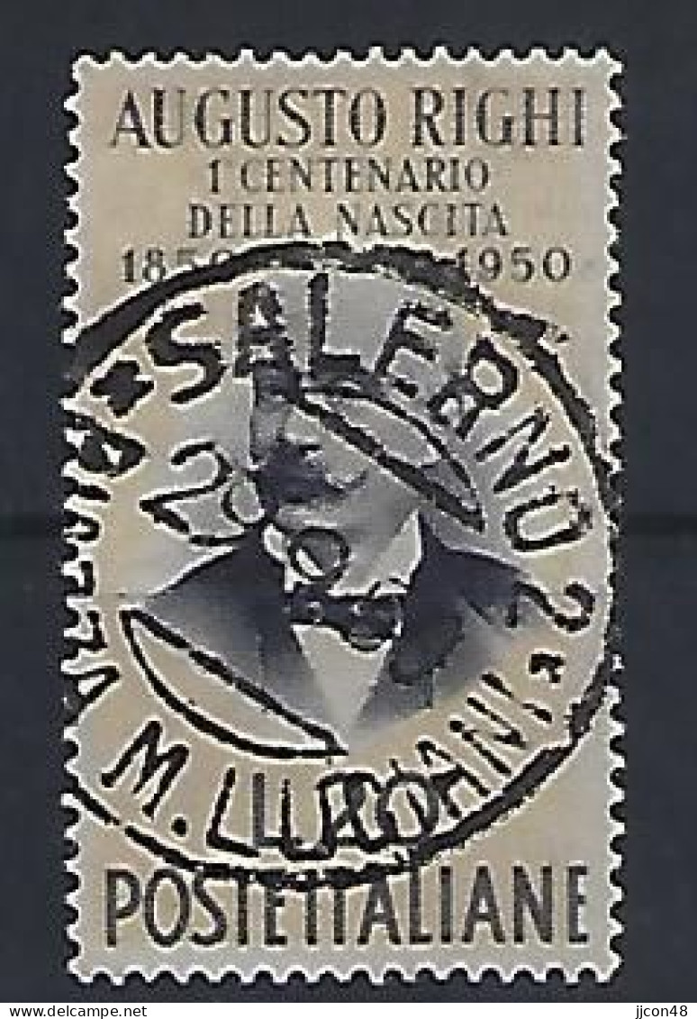 Italy 1950  Augusto Righi (o) Mi.806 - 1946-60: Oblitérés