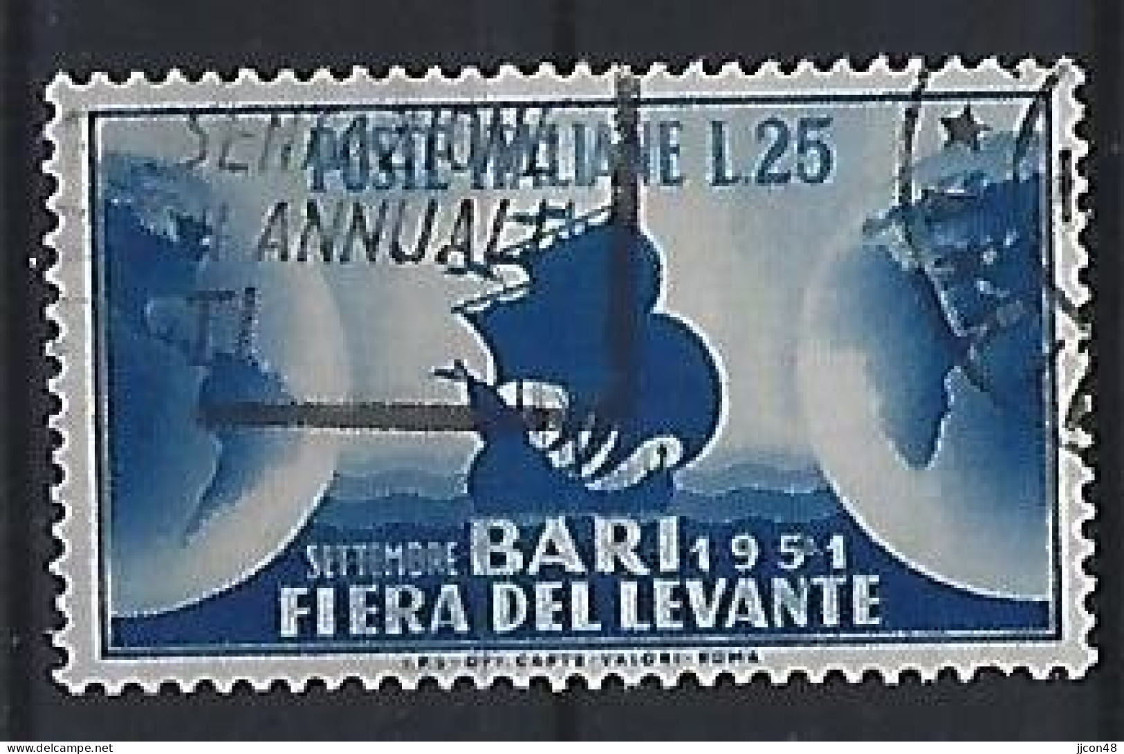 Italy 1951  Levante-Messe, Bari (o) Mi.843 - 1946-60: Oblitérés