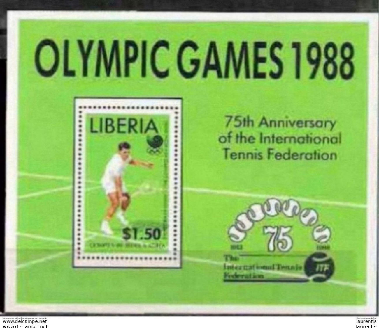1263  Tennis - Liberia Yv BF 118 - No Gum - 1,60 - Tenis