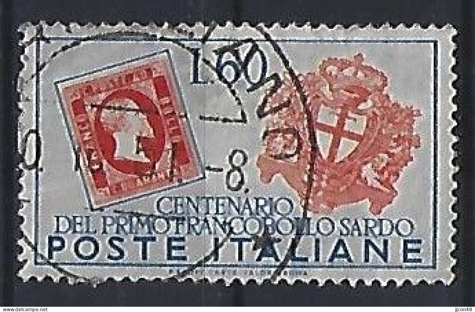 Italy 1951  100 Jahre Briefmarken Von Sardinien (o) Mi.847 - 1946-60: Oblitérés