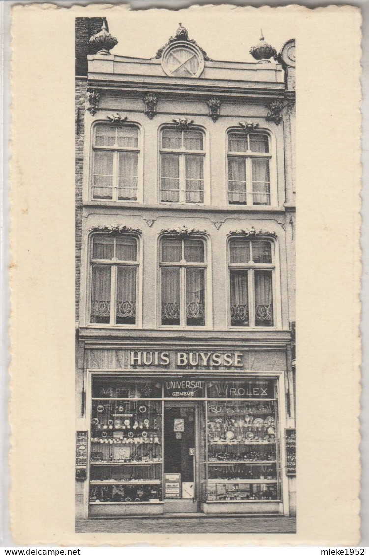 Brugge - Bruges ,  Huis Buysse ; Uurwerken Juwelen Zilverwerk ,( Horloge PUB ROLEX - Brugge