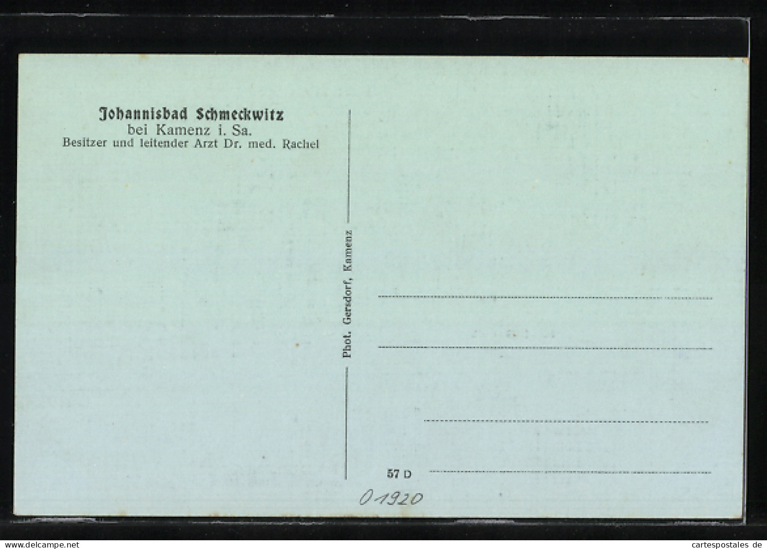 AK Schmeckwitz Bei Kamenz I. Sa., Johannisbad Schmeckwitz, Handricksteich  - Schmeckwitz (Oberlausitz)