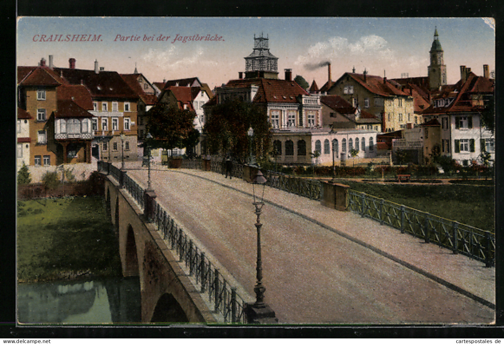 AK Crailsheim, Partie Bei Der Jagstbrücke  - Crailsheim