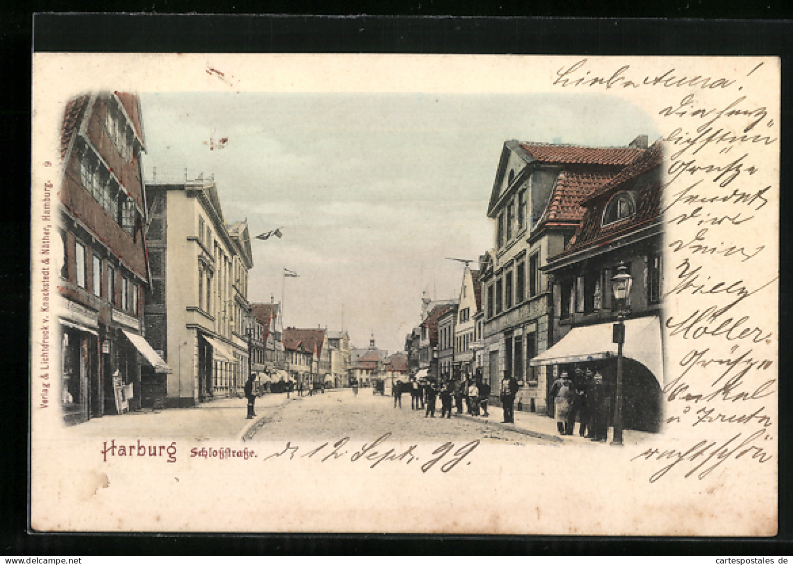 AK Harburg, Partie In Der Schlossstrasse  - Harburg