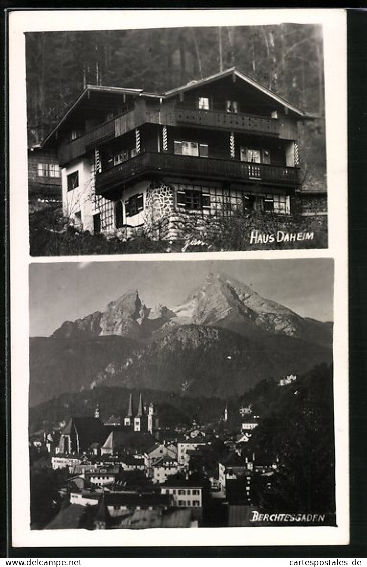 AK Berchtesgaden, Hotel Haus Dahlem, Ansicht Der Stadt  - Berchtesgaden