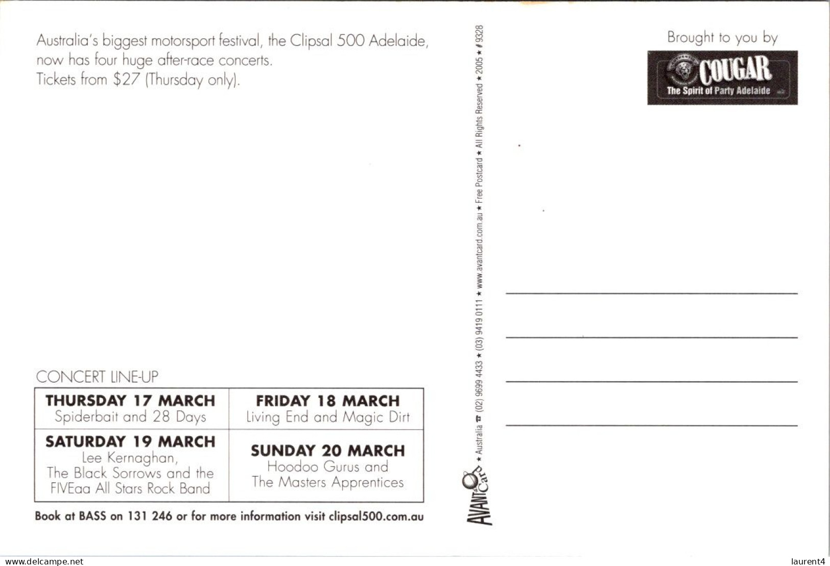 22-4-2024 (2 Z 45) Australia - Adelaide 20005 (car Race) CLIPSAL - Other & Unclassified