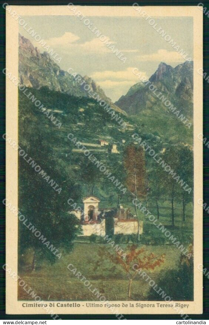 Lecco Castello Cimitero Cartolina RB7347 - Lecco