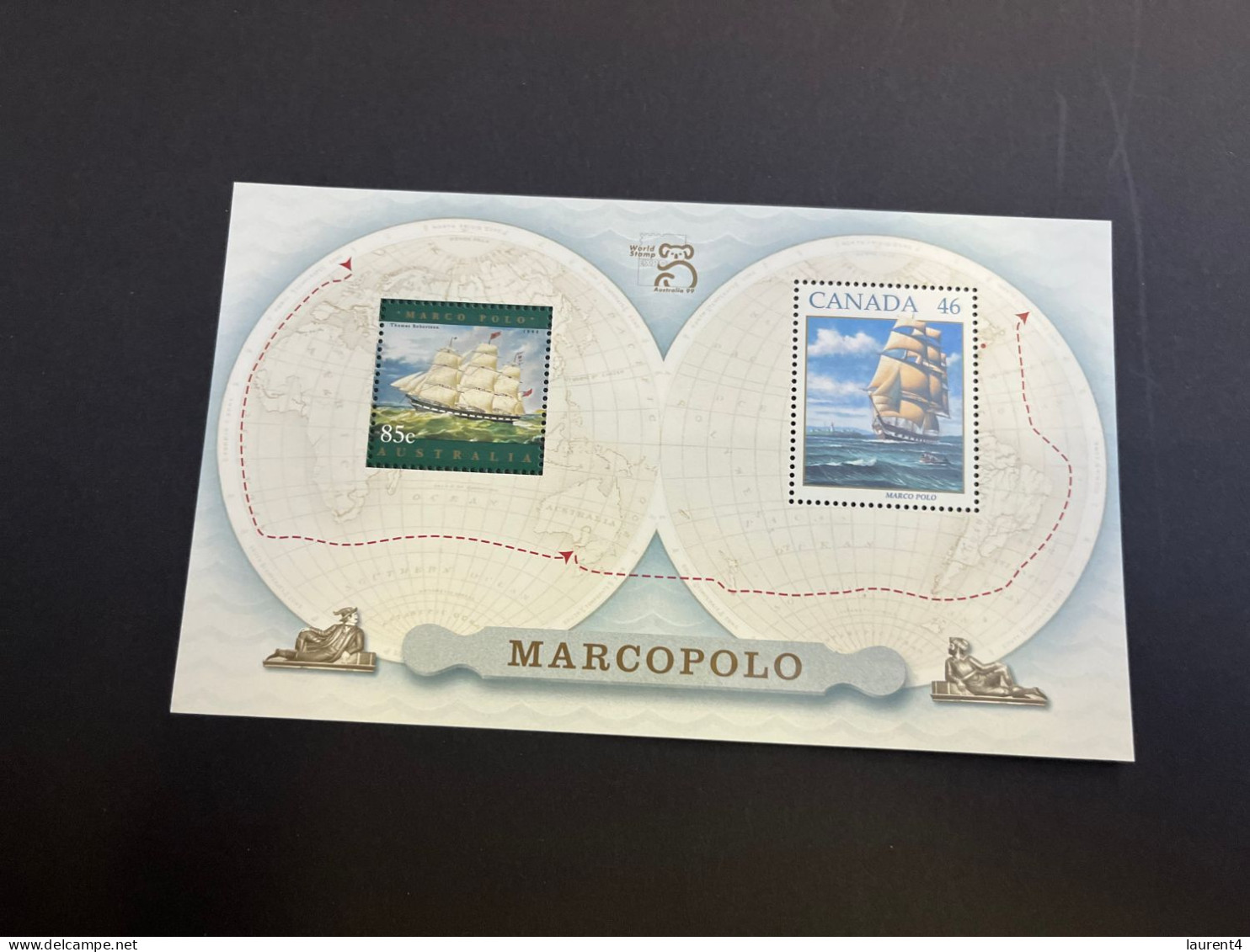 22-4-2024 (stamp) Mint (neuve) Mini-sheet - Joint Issue With Canada (Marco Polo) - Emissioni Congiunte