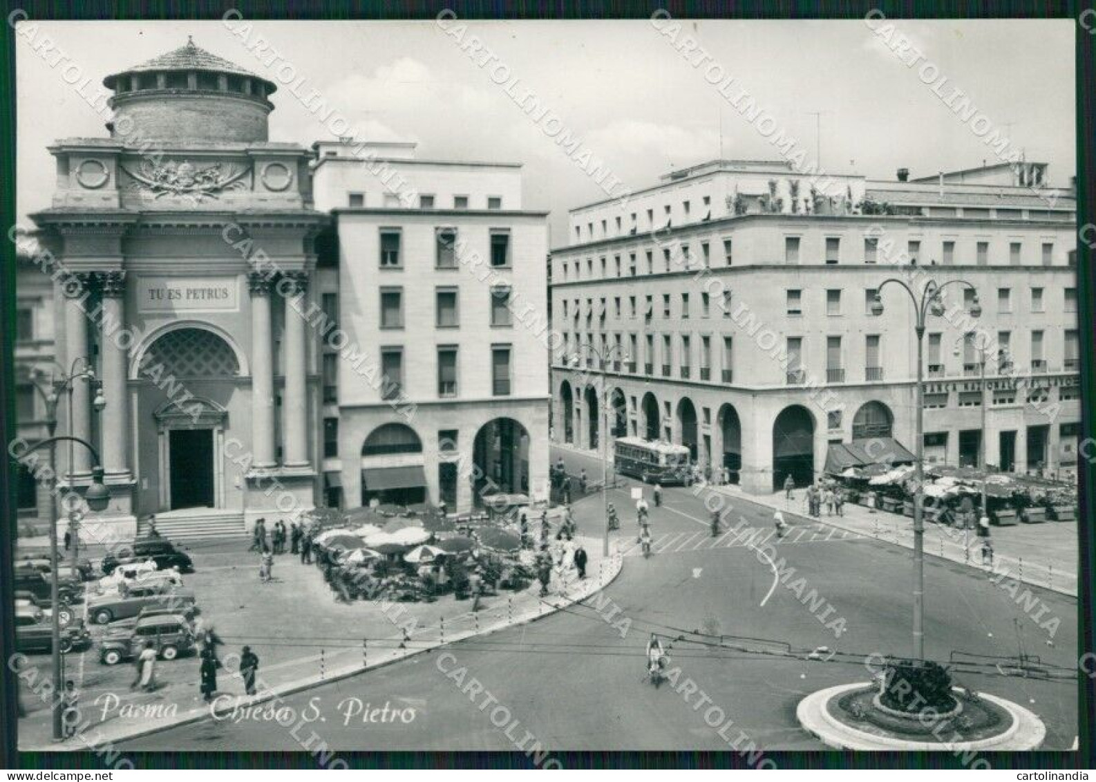 Parma Città Filovia Auto Foto FG Cartolina ZKM7396 - Parma