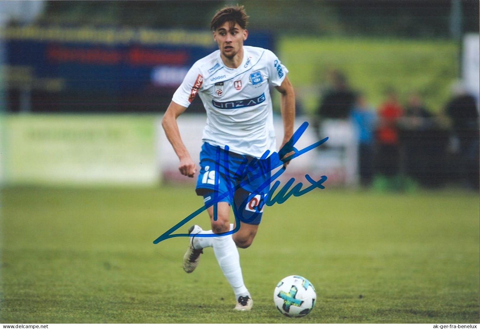 2)Autogramm Felix Huspek FC Blau-Weiß Linz 2018 BW Schlüßlberg Grieskirchen Wallern An Der Trattnach SV Austria Salzburg - Autografi