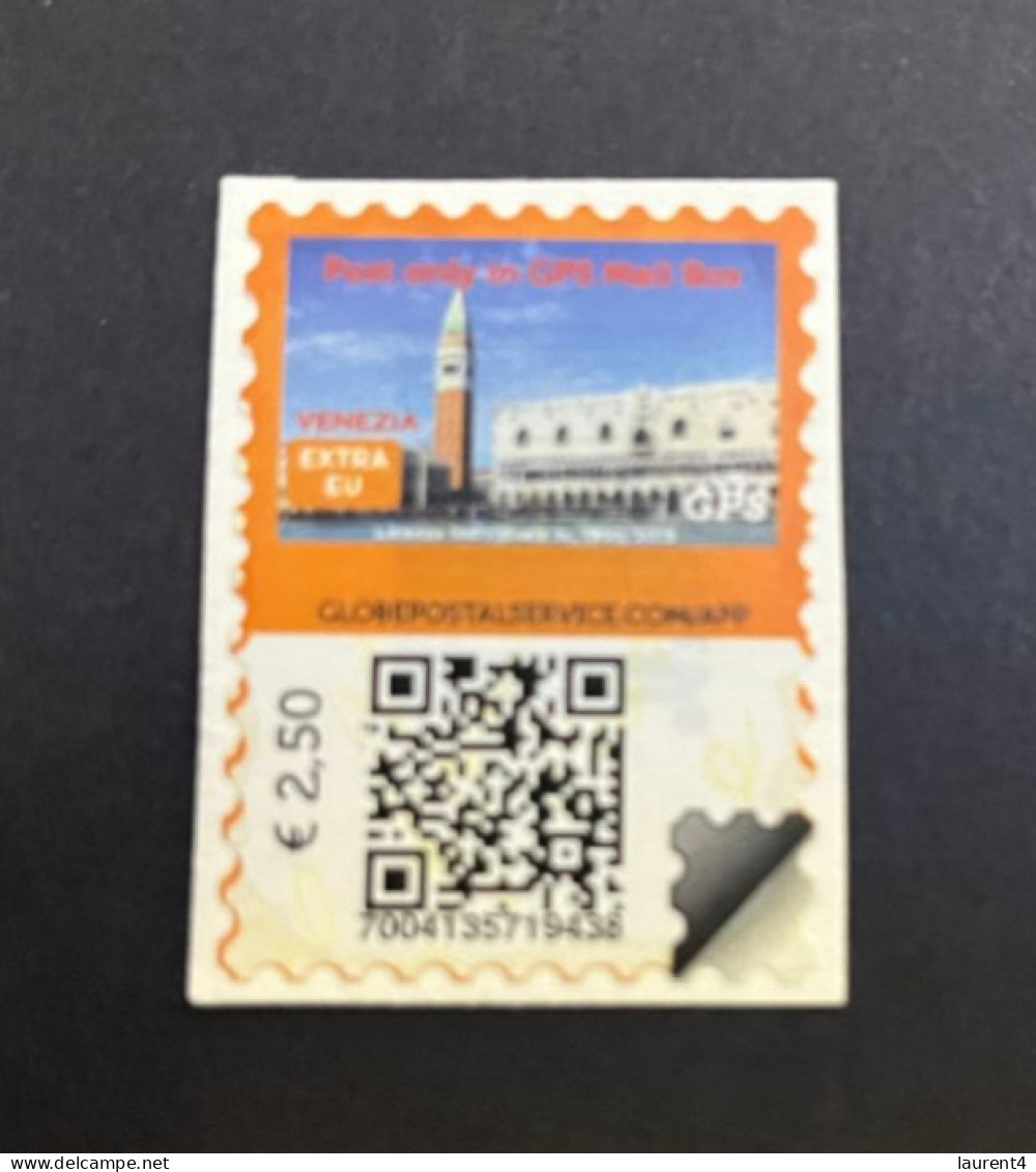 22-4-2024 (stamp) Used (no Potmark) Italy - Extra EU - Venizia (with QR Code) Unusual - Ohne Zuordnung