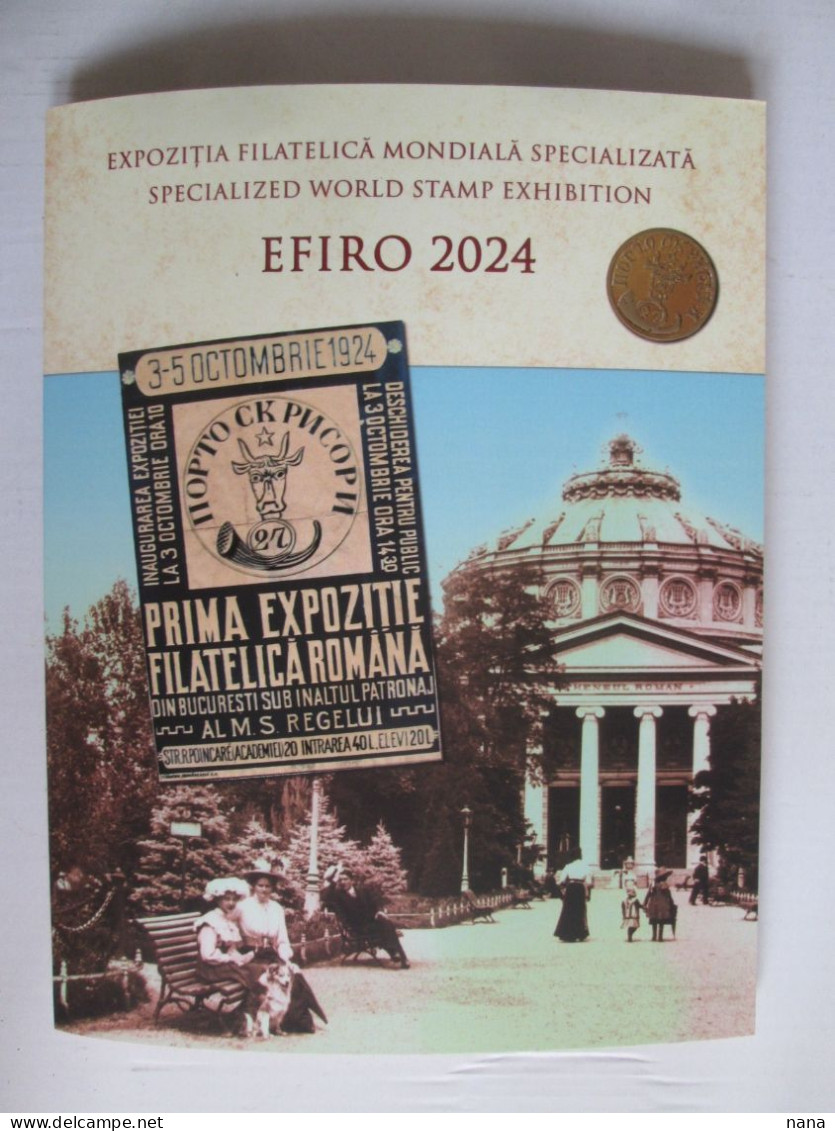 EFIRO(Expo.Philat.Mondiale) 2024,dossier Ph.ed.lim.201 Pcs/Romania EFIRO(World Phil.Exhib) 2024 Ph.folder Lmt.ed.201 Pcs - Lettres & Documents